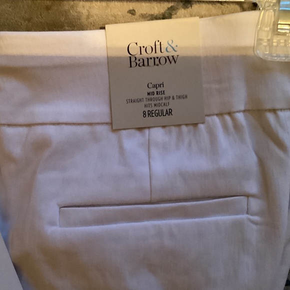 BNWT CROFT AND BARROW WHITE CAPRIS SIZE 8 regular - Picture 2 of 5